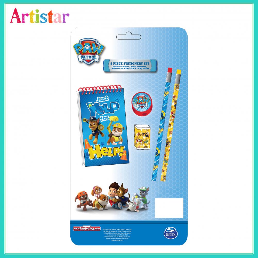 Paw Patrol 5 Piece Stationery Set