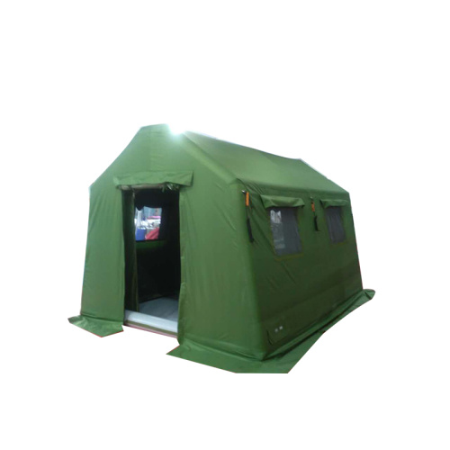 Olive Green Inflatable Tent 40sqm for Emergency Camping