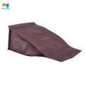 flat bottom custom zipper coffee bag with valve