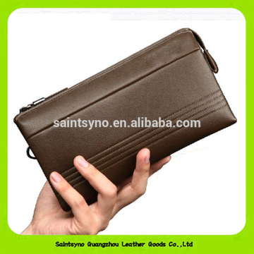 16946 Lastest long PU leather man zipper wallet for travel