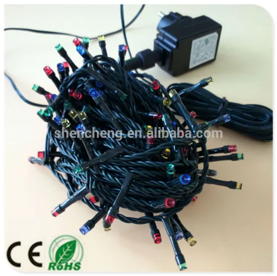 steady outdoor string light multi color with adaptor led christmas lights for christmas ornament,party decoration,street lights
