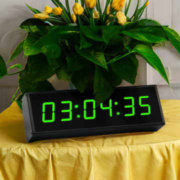 CHEETIE CP13 Fashionable LED Display Programmable Timer Wall Clock with USB Charging