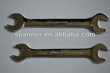 Double open end wrench set