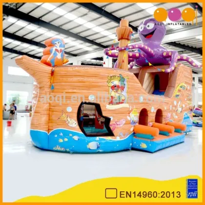 AOQI inflatable pirateship with free EN14960 certificate