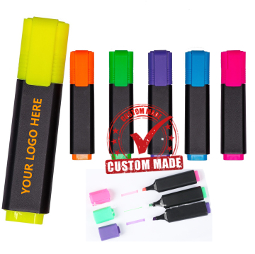 High-Quality Water-Based Highlighter Markers with Fluorescent Colors - Perfect Personal Gift Item