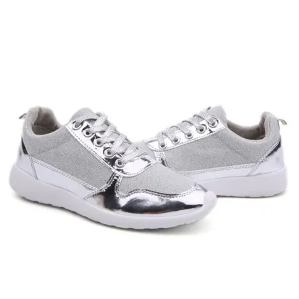 Korean fashion breathable casual shoes summer new design sports lady's shoes flat shoes