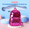 BookBag Pink Fancy Glitter Holographic PU Backpack for Girls