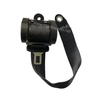 Universal Car Bus Parts: Single Seat Black 3 Point Seat Belt - Durable Easy Installation