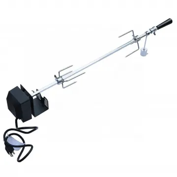 Chicken Rotisserie Kit with Motor and Rotisserie Ring BBQ Grill Accessories