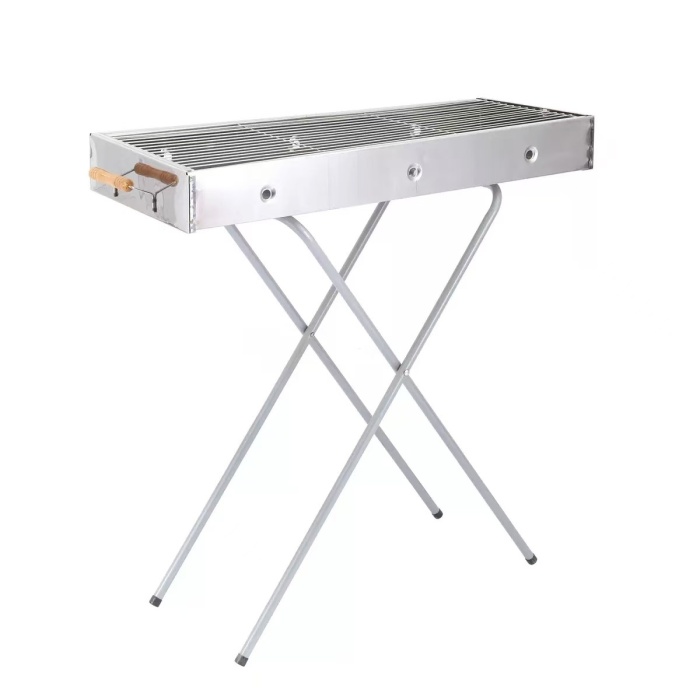 Klappbarer tragbarer Outdoor-Grill aus Edelstahl