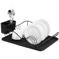 Dish drainer en couleur noire avec planche