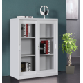 Petite armoire demi-hauteur avec porte coulissante en verre