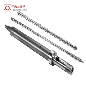 Chromed long-life nitride-treated conical cobalt-alloy stainless sheet injection screw at silindro