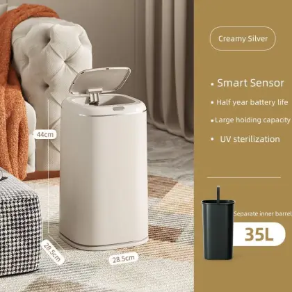 Smart Induction Flip-top Trash Can 2026 New Design