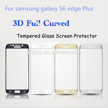 9H hardness 3D full curved premium glass screen protector for s6 edge plus