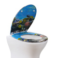 Duroplast Toilet Seat Soft Close in undersea pattern