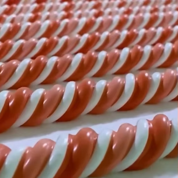 Shanghai Factory Automatic Aerator Marshmallow Rope Extruding and Jam Filling Production Line