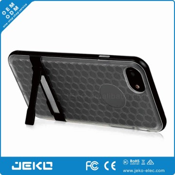 New design plastic & TPU mobile phone back cover with phone holder for iphone 7