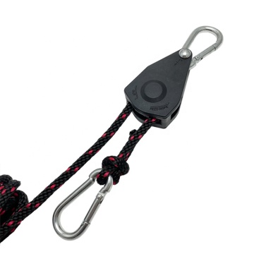 Carabiner Hook with 1/4" Rope Lock: Durable Tie Down and Boat Hanger for Secure Cargo Management