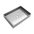 Trendy Right Angle Inner Round Color Bathroom Sink