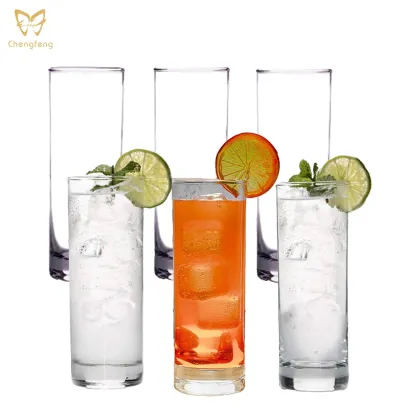 Elegant Premium Highball and Collins Cocktail Glasses for Mojito, Whiskey, and More