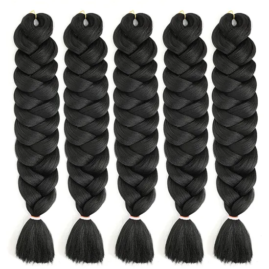 Wholesale Hot Sale Free Machine Extensions Prestretched Expression Pre Stretched Ombre Braids Jumbo Synthetic Braiding Hair 165g