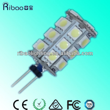 Super bright 360 degree SMD5050 12v 24v 5w g4 led bulbs for car