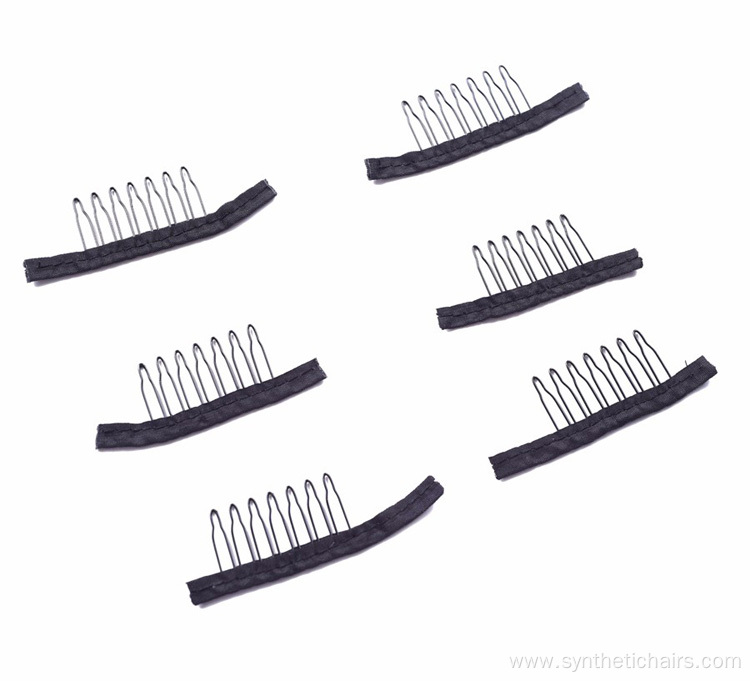 7 Teeth Stainless Steel Wig Combs For Wig