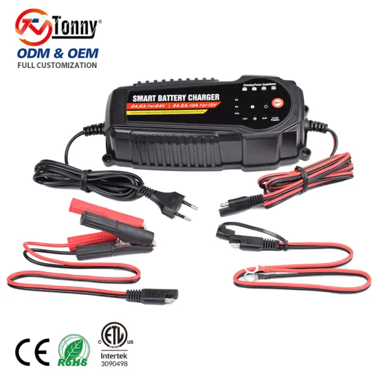 120W Portable Car Battery Charger 10A Current for Lead Acid AGM GEL SLA