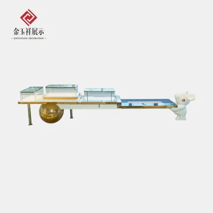 Gold Jewelry Store Display Counter