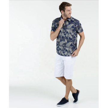 Chemise habillée personnalisée de type imprimé floral pour homme