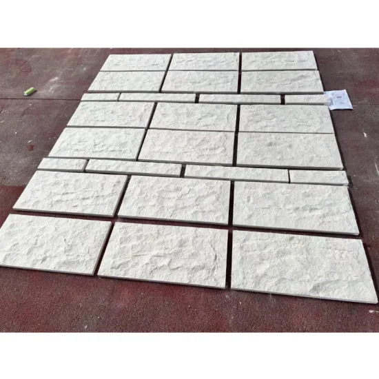 Good Quality Exterior Wall Cladding: Bello White Limestone Split Face