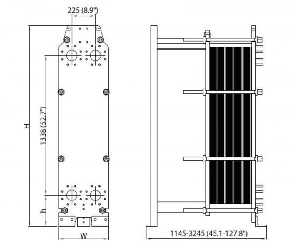 Intercambiador de calor para unidades montadas en la pared de buildforg