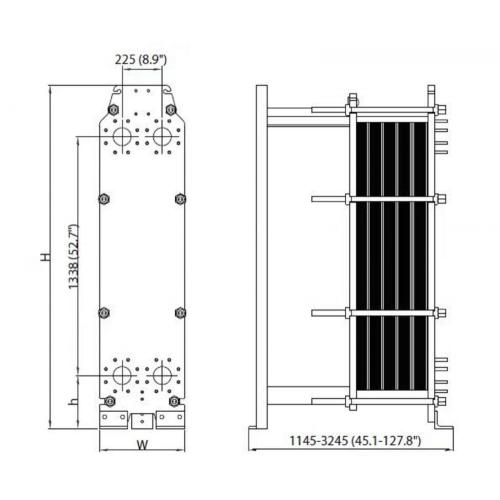 Trocador de calor para unidades de BuildForg Mounted