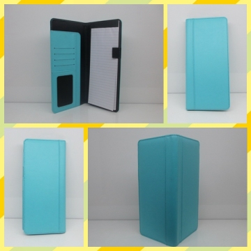 Factory Sell Promotional Custom Office Notebook PU Cover Design with paper,card holder for Business People
