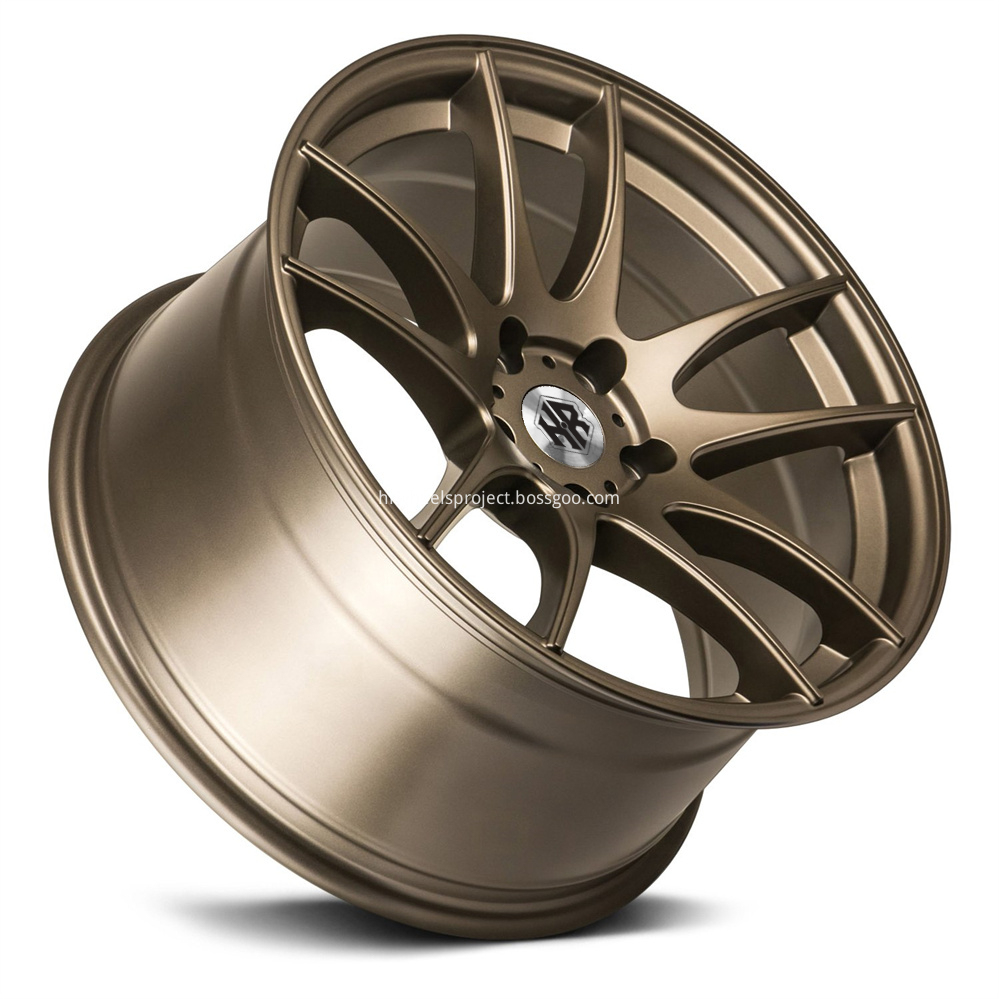 H R Tech Wheels Hr032 Matte Bronze Angle