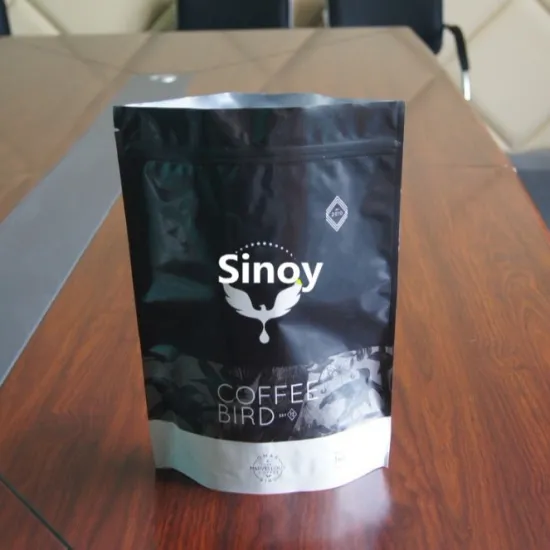 wholesale matte finish surface stand up packaging bag for coffee snack