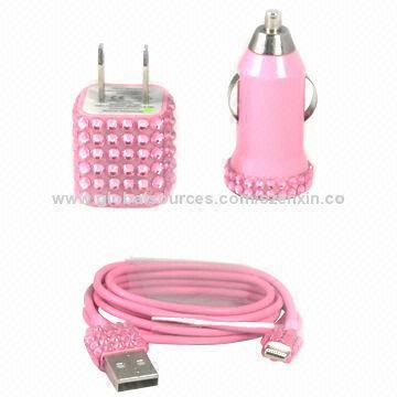 3-in-1 Charge Kits for iPhone 5, Various Designs and Colors are Available