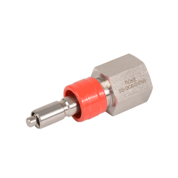 Stainless Steel Instrument Quick Connector - Male 1/4''/3/8'' NPT Female Thread for Air, Water, Oil