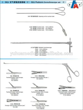 QGJ-C medical E.N.T. padiatric bronchoscope surgical instruments set/kit for surgery operation