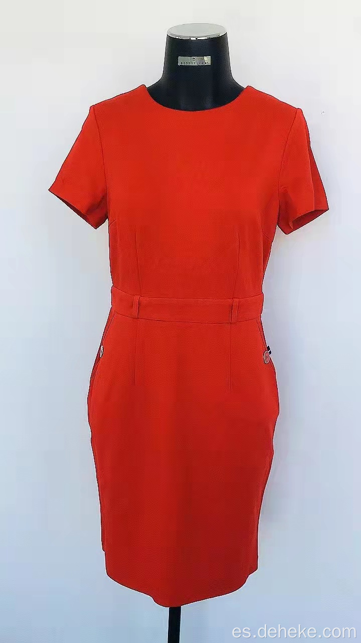 Vestido de moda elegante de punto para mujer