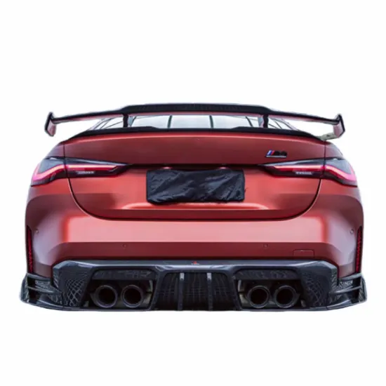 Carbon Fiber Rear Diffuser Spoiler Kit for BMW M3/M4 G80 G82 Front Bumper Side Skirts