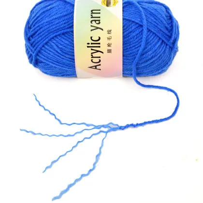 Solid Color 100% Acrylic Yarn for Crochet Yarn In Stock