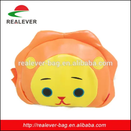 Cute orange lion printing custom kid's waist bag fancy waist bag for girl