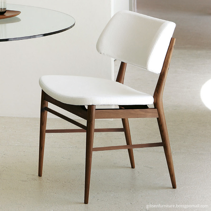 Modern fashion solid wood exquisite dining chair Singapore solid wood restaurant dining chair