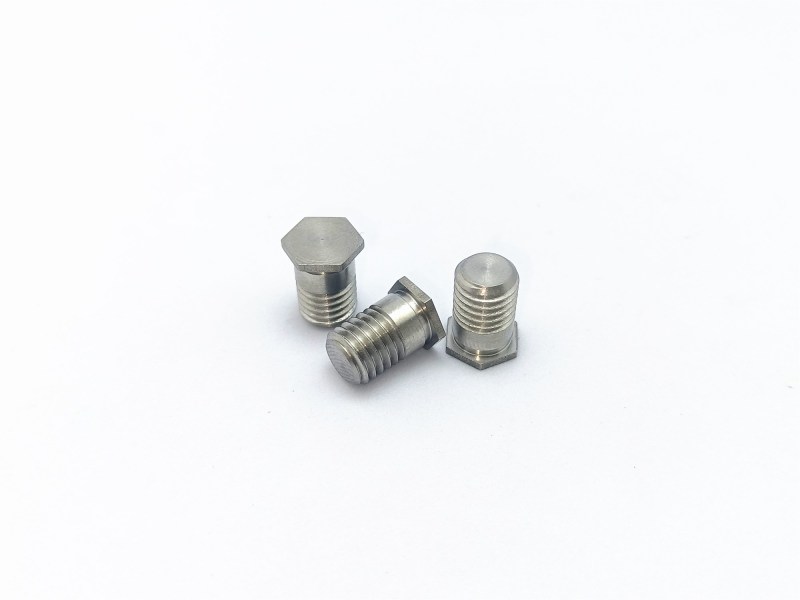 303 stainless steel M7*10 hexagon shaped bolt metric hex head machine screws