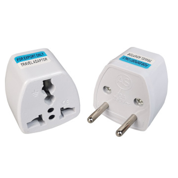 2 Pin EU Plug Adapter with Power Cord Charger Sockets