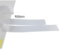 Caja de zapato femenino de lazo cinta de cartulina blanca