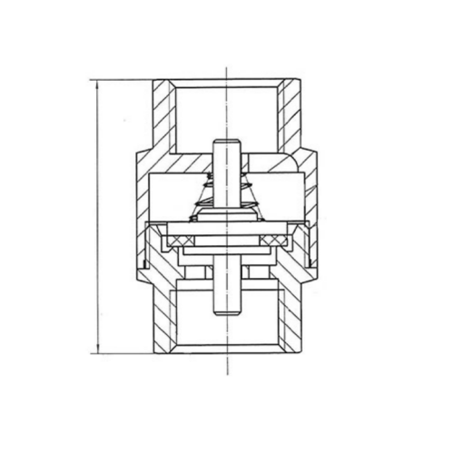 Vertical Check Valve Drawing