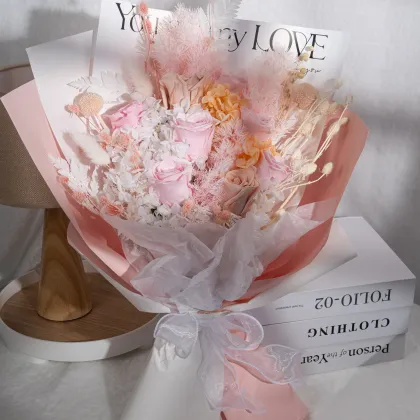Festival Gift: Preserved Dried Flower Bouquet Handmade Flower Bouquet